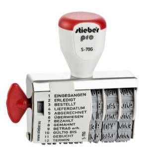 Stieber Wortband Markenstempel