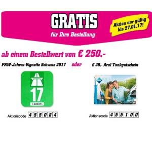 40€ Aral Gutschein geschenkt